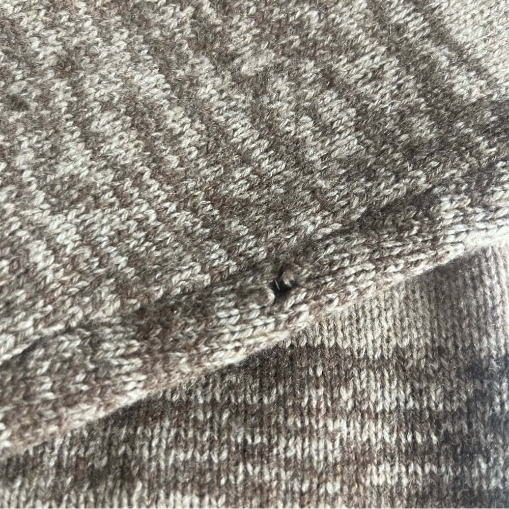 BCBG MaxAzria Women’s Ginata Tan Ombré Open Wool Cashmere Knit Cardigan‎ Sz L - Picture 6 of 8